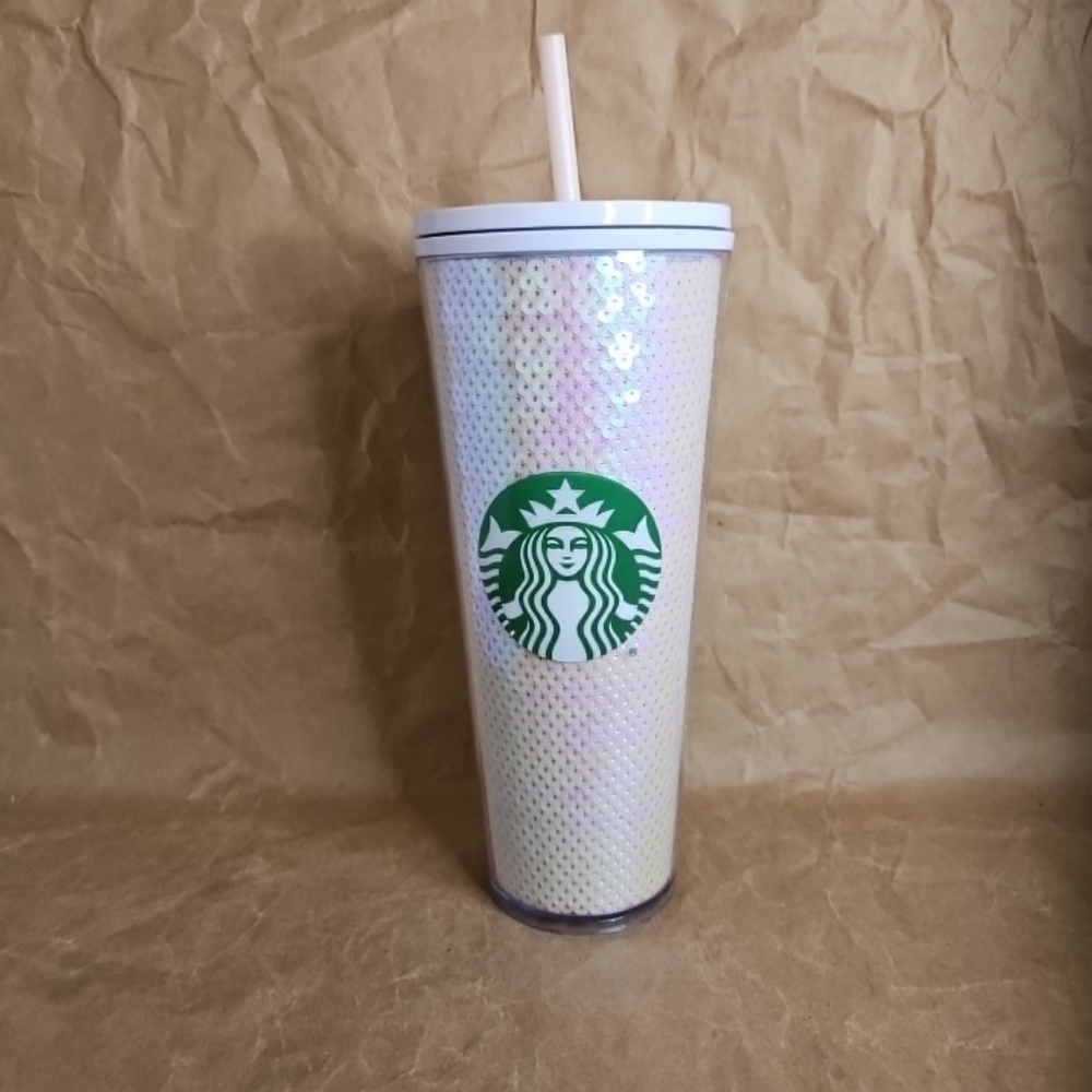Starbucks Iridescent Tumbler with Straw
